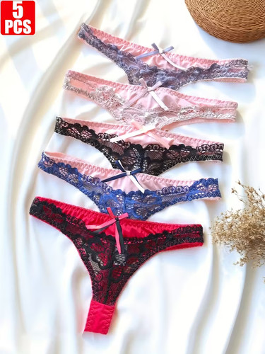 5er set damen string - 5er-set,