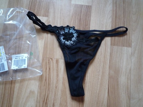 String tanga schwarz mit - schwarz,