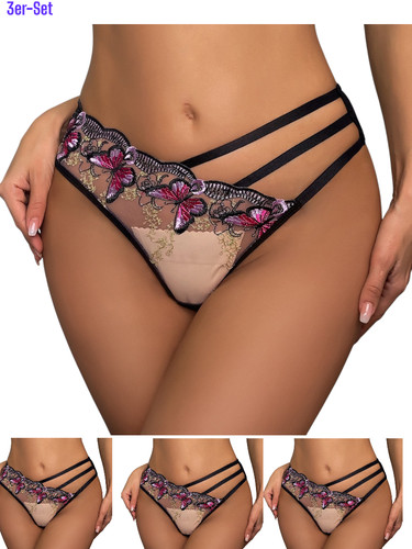 3er pack damen string - pack,