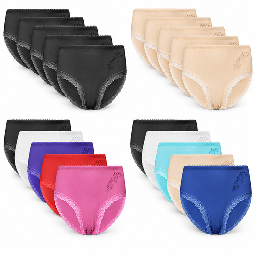 5er pack damen slips baumwolle - pack,