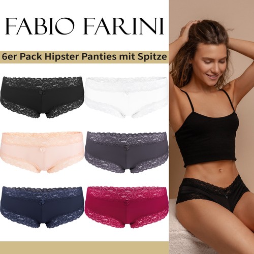 Fabio farini 6er pack damen - 6er,