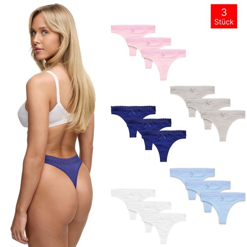 Tazzio damen string 3er - tazzio, 3er-pack
